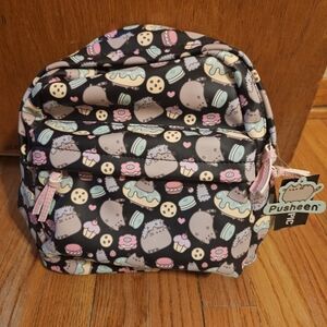 Pusheen Friends Mini vinyl Backpack Bookbag Purse doughnuts & macarons.